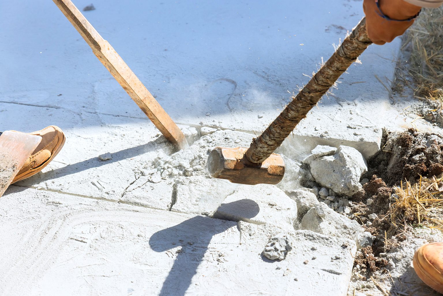 Wie man verhindert, dass Beton grün wird
